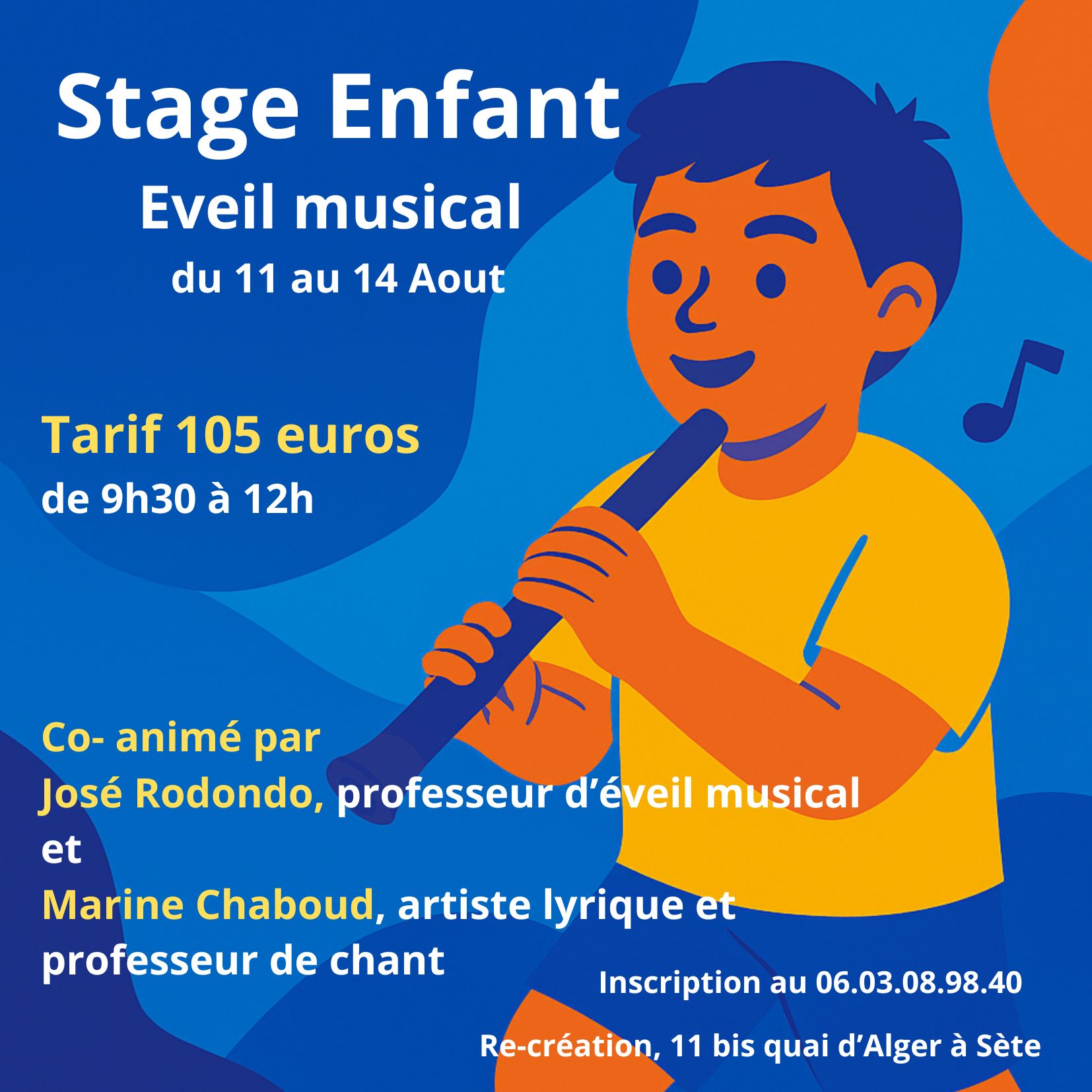 stage enfant Aout 