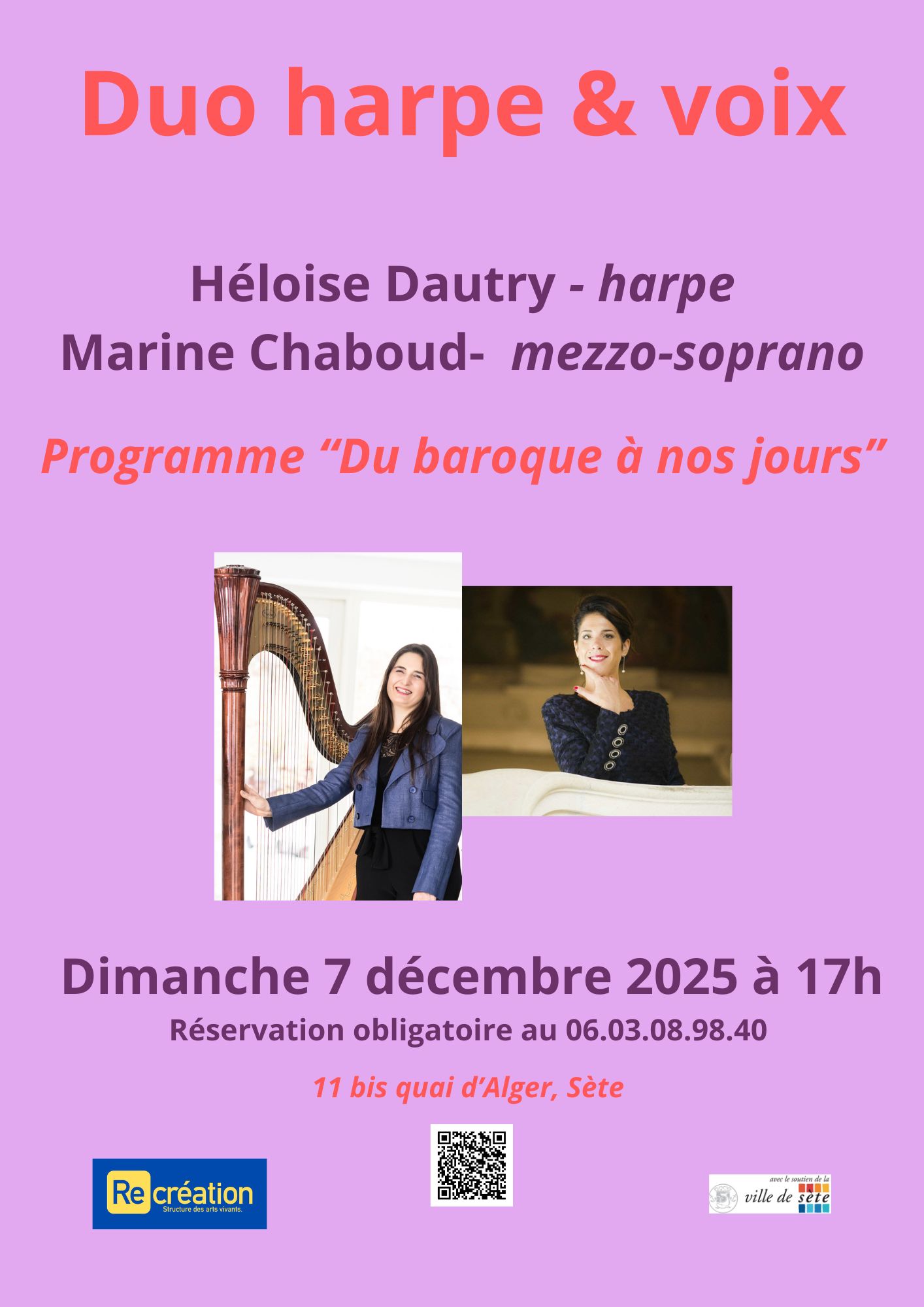 Concert duo Harpe et voix